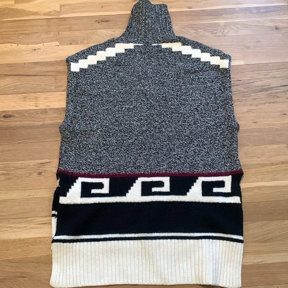 LOFT Turtleneck Drop Shoulder Oversized Marbled Sweater Tunic Women’s XS/S - Picture 13 of 16